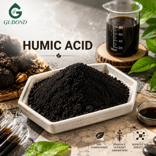 Polvo de ingrediente de nutrición vegetal de ácido húmico natural