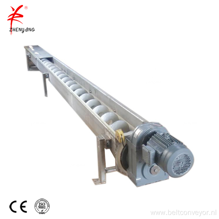 Flexible coal hopper auger screw conveyor