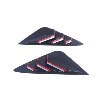 OEM Car ABS Exterior Styling Carbon Fiber Rear Triangle Louver Window Decoration for Toyota 2022 Harrier
