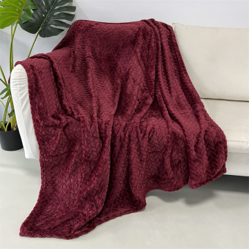 High-Quality 2023 Winter Warm Geometric Soft Flannel Blanket: Custom Jacquard Blanket