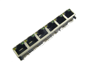 แจ็ค RJ45 หุ้มด้วย LED 1X6P