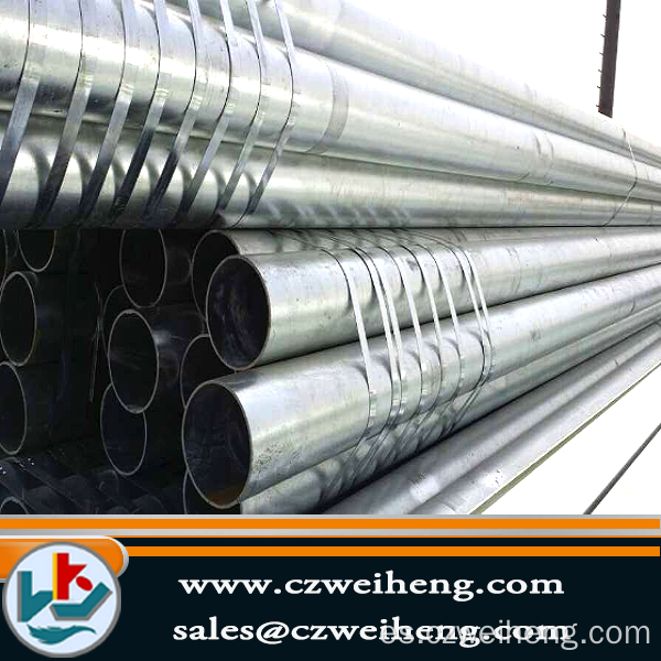 caliente sumergido galvanizado tubos de acero Erw