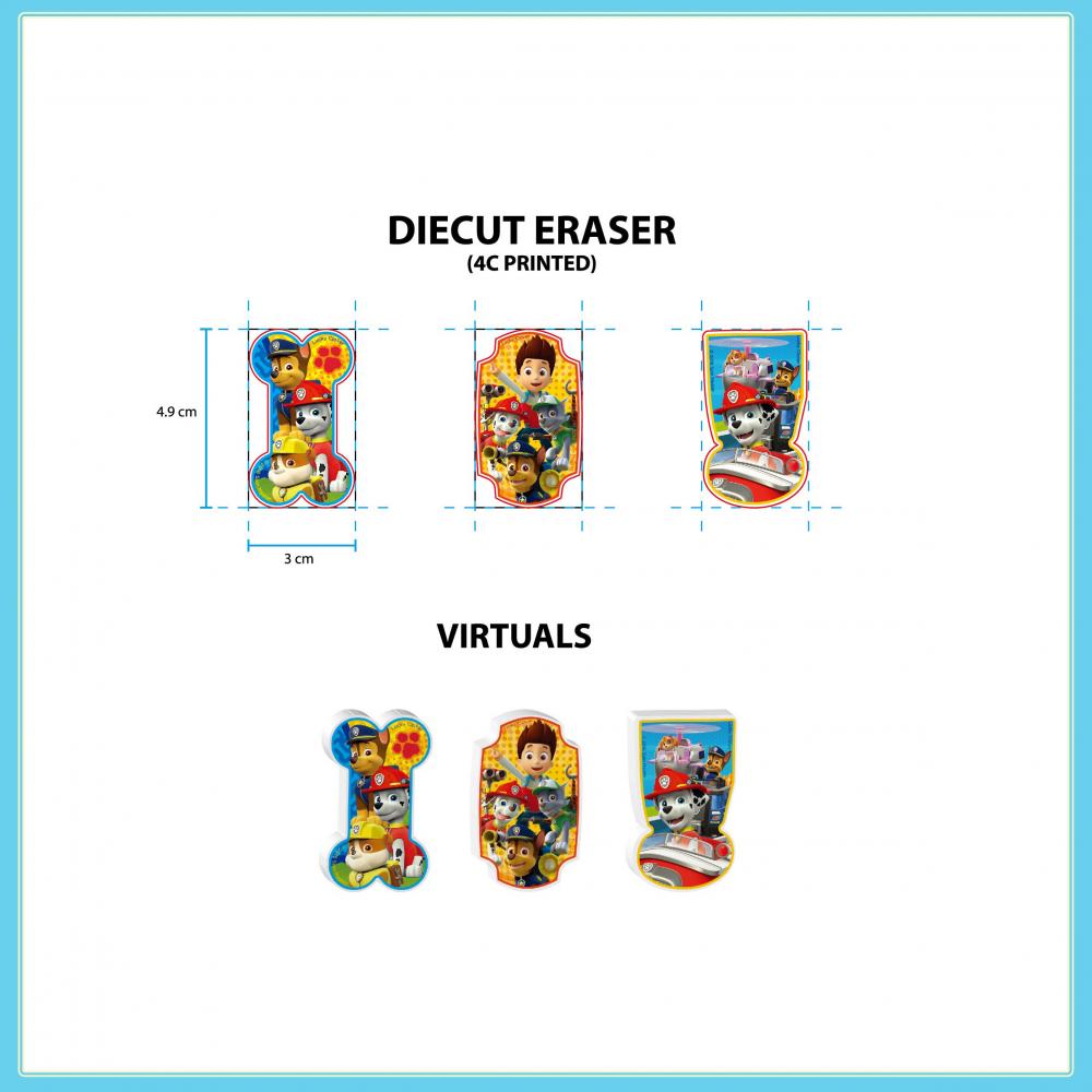 Paw Patrol Opp Bag Packing Eraser 2