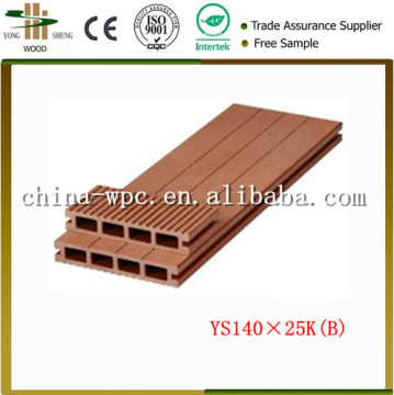 Synthetic outdoor floor decking wpc hollow decking
