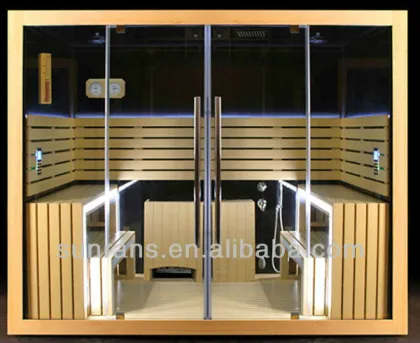 2013Luxury multi-functional dry sauna steam sauna room/steam sauna shower cabinet combined steam sauna room SF1A001