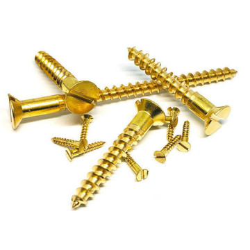 High Quantity Brass Countersunk Wood Screws (Flat Head) - DIN 97 Specification