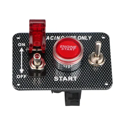 Racing Car Ignition Switch Panel with Engine Start Button