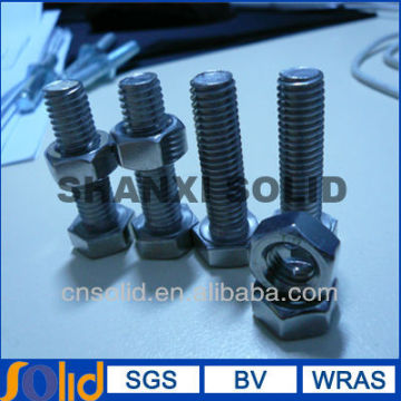 DIN934 DIN933 stainless steel SS304 hex nut and bolt