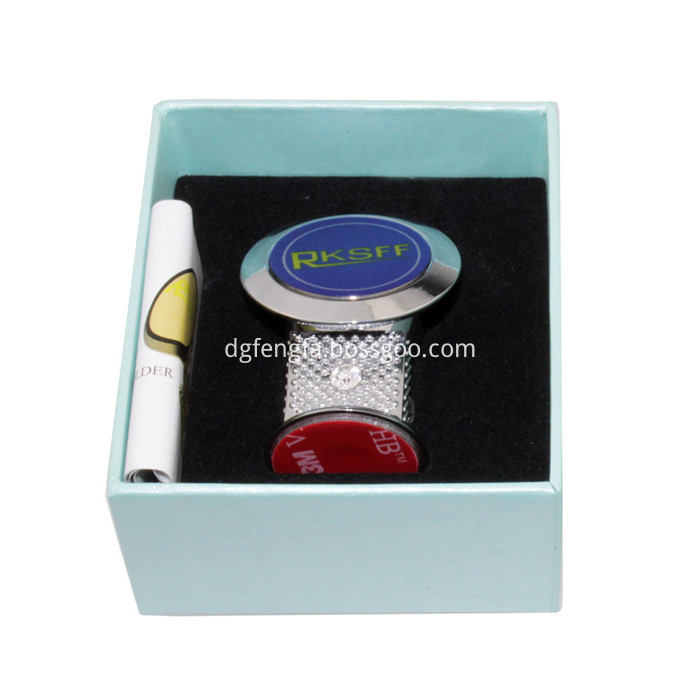 Square Magnetic Phone Holder With Diamond Silver Square Magnetic Phone Holder With Diamond Silver