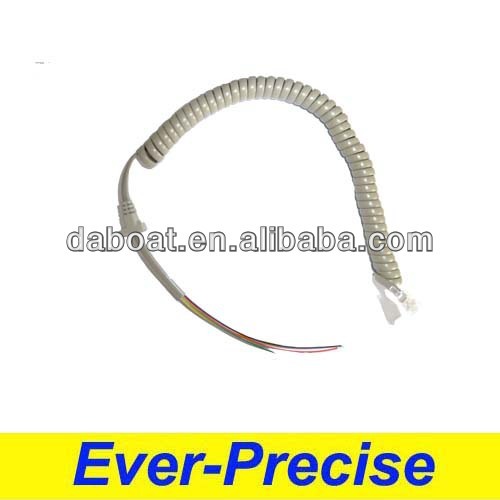 4p4c Light Grey Telephone Line Cord, High Quality 4p4c Light Grey