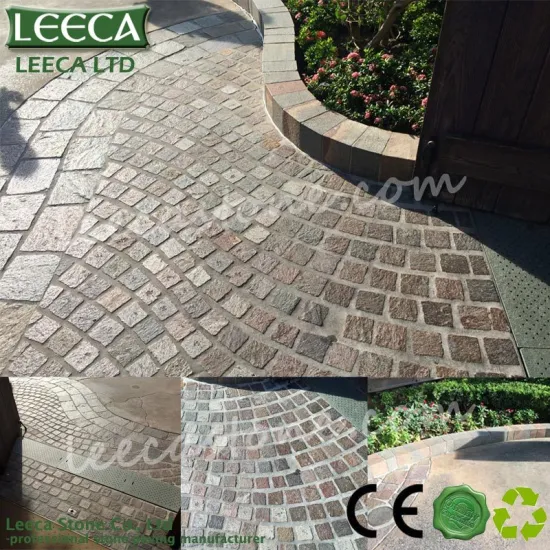 Mesh cobblestone pavers