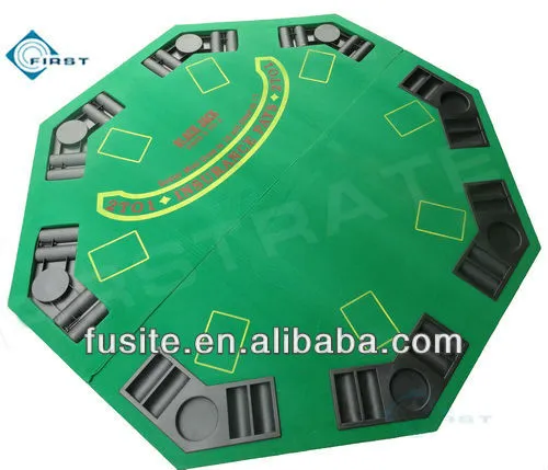 Green 2-in-1 Blackjack Poker Table Top