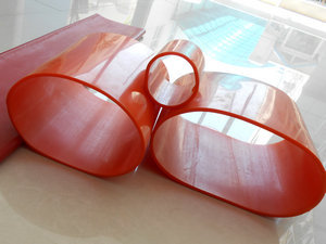 100% virgin silicone sleeve for corona machine