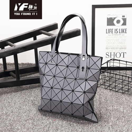 Fashionable woman geometric luminous satchels handbags super cool teenager handbags