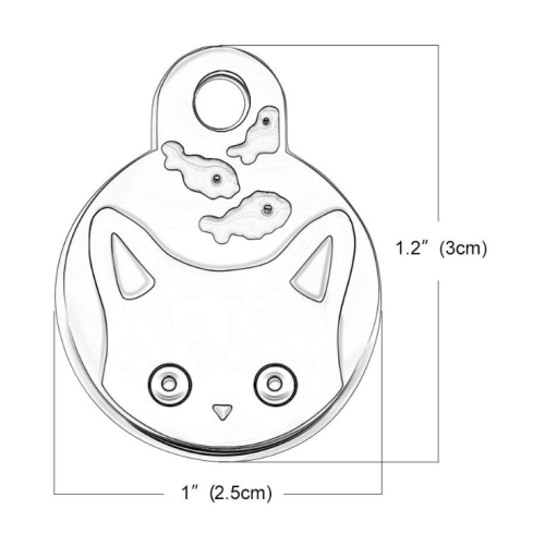 子猫の顔を持つ猫IDのタグ