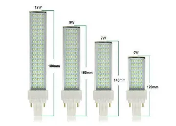 Soft Light Cri75 G24 Led Lamp Bulb Ip42 , 12w Led Pl Lamps For School