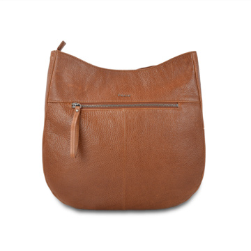 Sac bandoulière moyen pour femme, couleur marron cognac