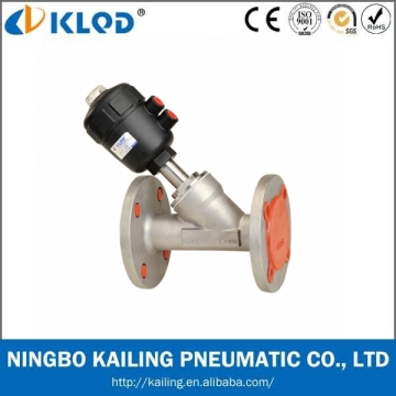 two- way plastic head Flange angle seat valve DN65