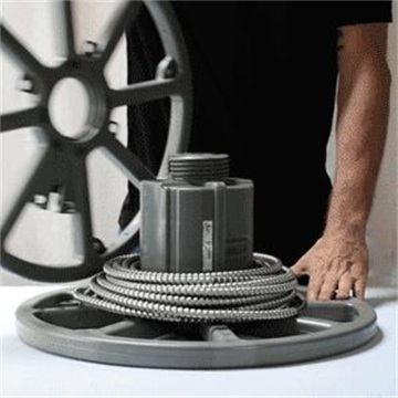 Durable Reusable Plastic Cable Reel with Capacity Indicators