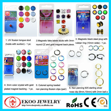 Magnetic Fake Non-Piercing Body Jewelry