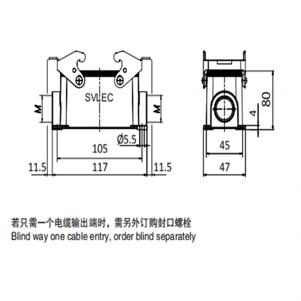 Side entry hood