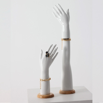 Wholesale Fiberglass White Mannequin Hands for Jewelry Display
