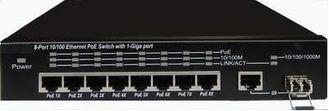 Unmanaged 9 Port POE Powered Switch IEEE802.3af Midspan 10