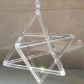 Healing Transparent Hexagram Crystal Singing Merkaba