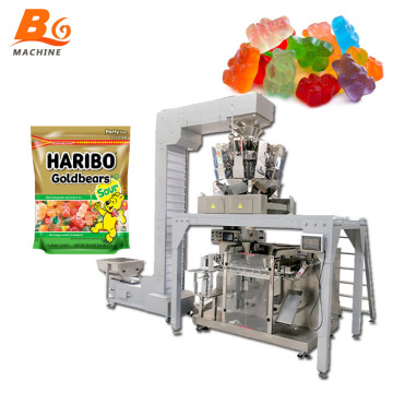 Fully Automatic Gummy Bear Packing Machine - Rotary Premade Bag Candy Packaging Equipment