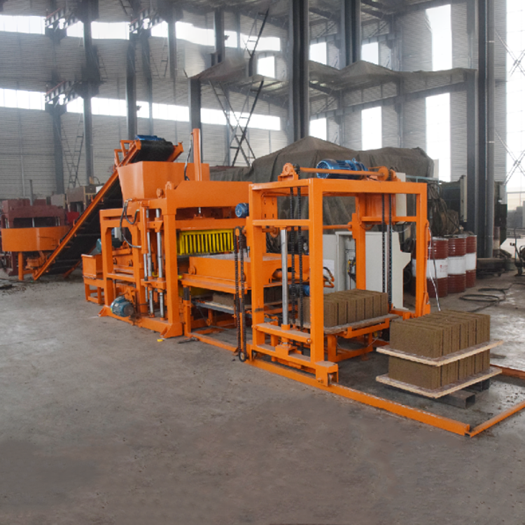 Automatic model QTJ4-25D Concrete brick making machine