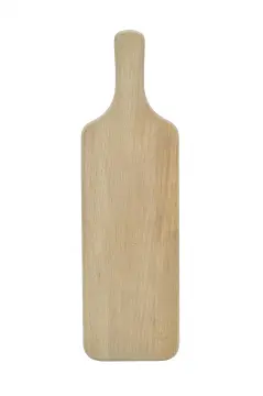 wooden cutting board with handle