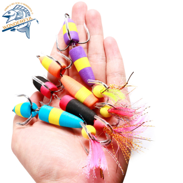 EVA Plastic Bionic Floating Swim Bait with String Hooks