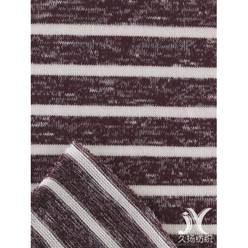 Poly Span Striped Sweater Knit