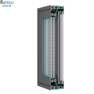 High-End-Doppel-Bridge-Aluminiumfenster mit Verschlussseitendruck