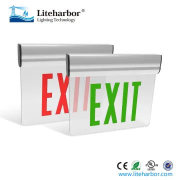 Rigid aluminum housing 120/277VAC Exit Light Led Battery Backup