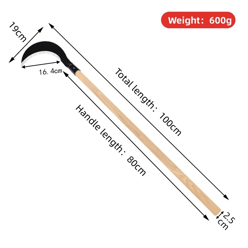 High quality outdoor farming tools sickle branch pruning sickle with long handle