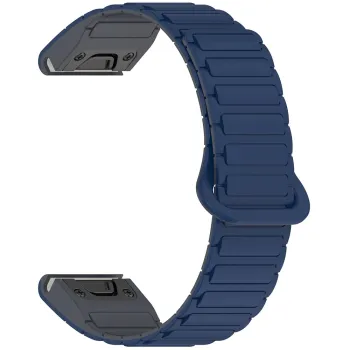 Garmin Fenix 5/6/7/8 Compatible Magnet Silicone Watch Band 20mm/22mm/26mm Replacement