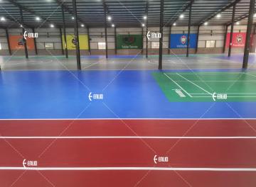 Pavimento in vinile con tappetino in gomma antiscivolo per palestra