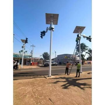 solar cctv pole