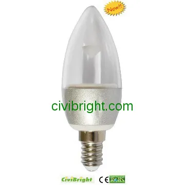 Popular candle bulb light 4.5w dimmable