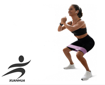 Silicone Resistance Bands Latex-free silicone honeycfor glutes legs physical therapy Pilates home gymomb non-slip grip