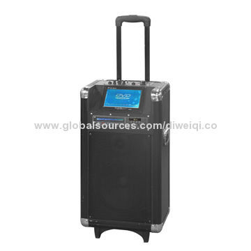 Portable USB Speaker with 100W Power/DVD Player/7"LED Screen
