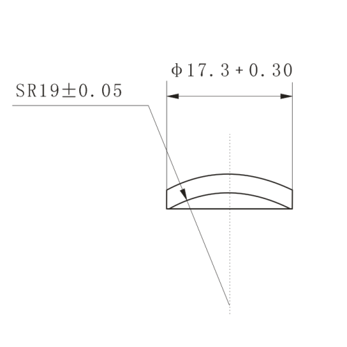 Piezo Hemisphere for Ultrasonic Transmitter OD17.3 4MHz