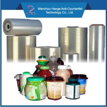 cutomer design shrink wrap bottle labels