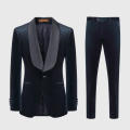 Accepted Corduroy Fabric French Wedding Tuxedo for Men