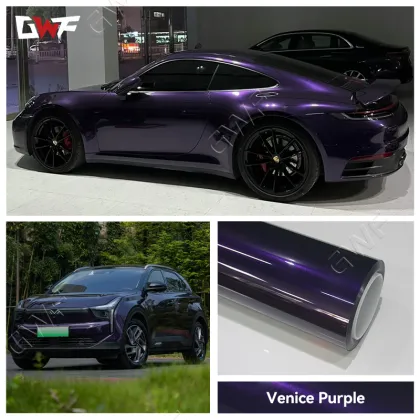 MMetallic purple car wrap