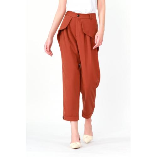 Women's Baggy High-end Pants Outward-facing Pocket Shapes Trousers Supplier