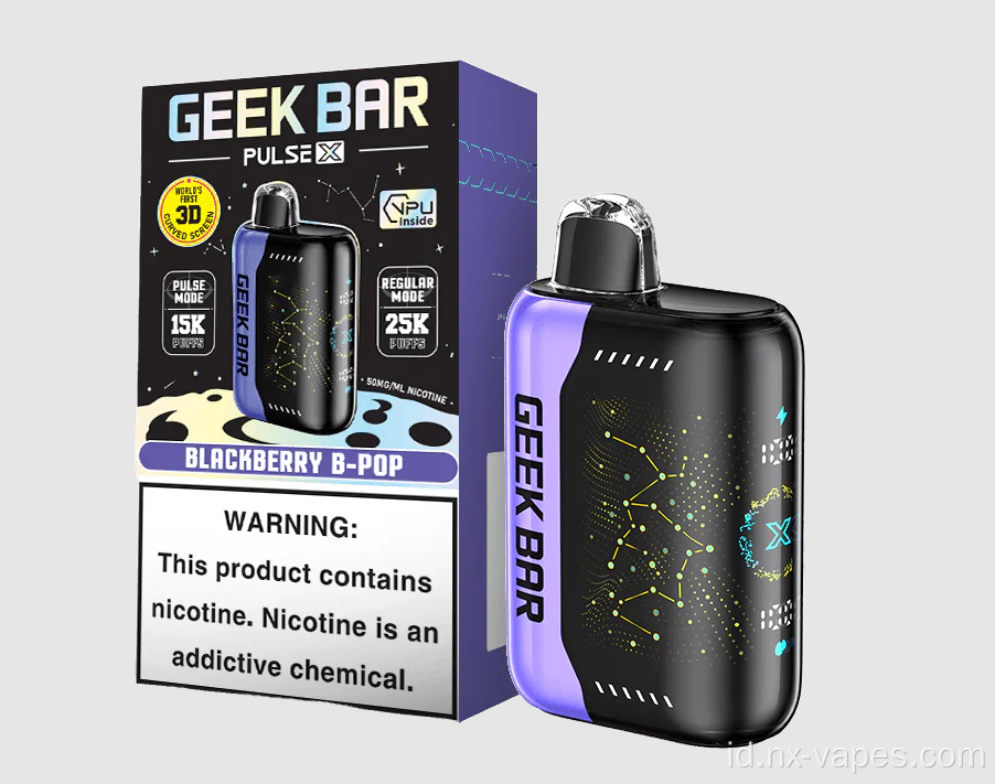 Geek bar pulsa x 25k puff vape sekali pakai