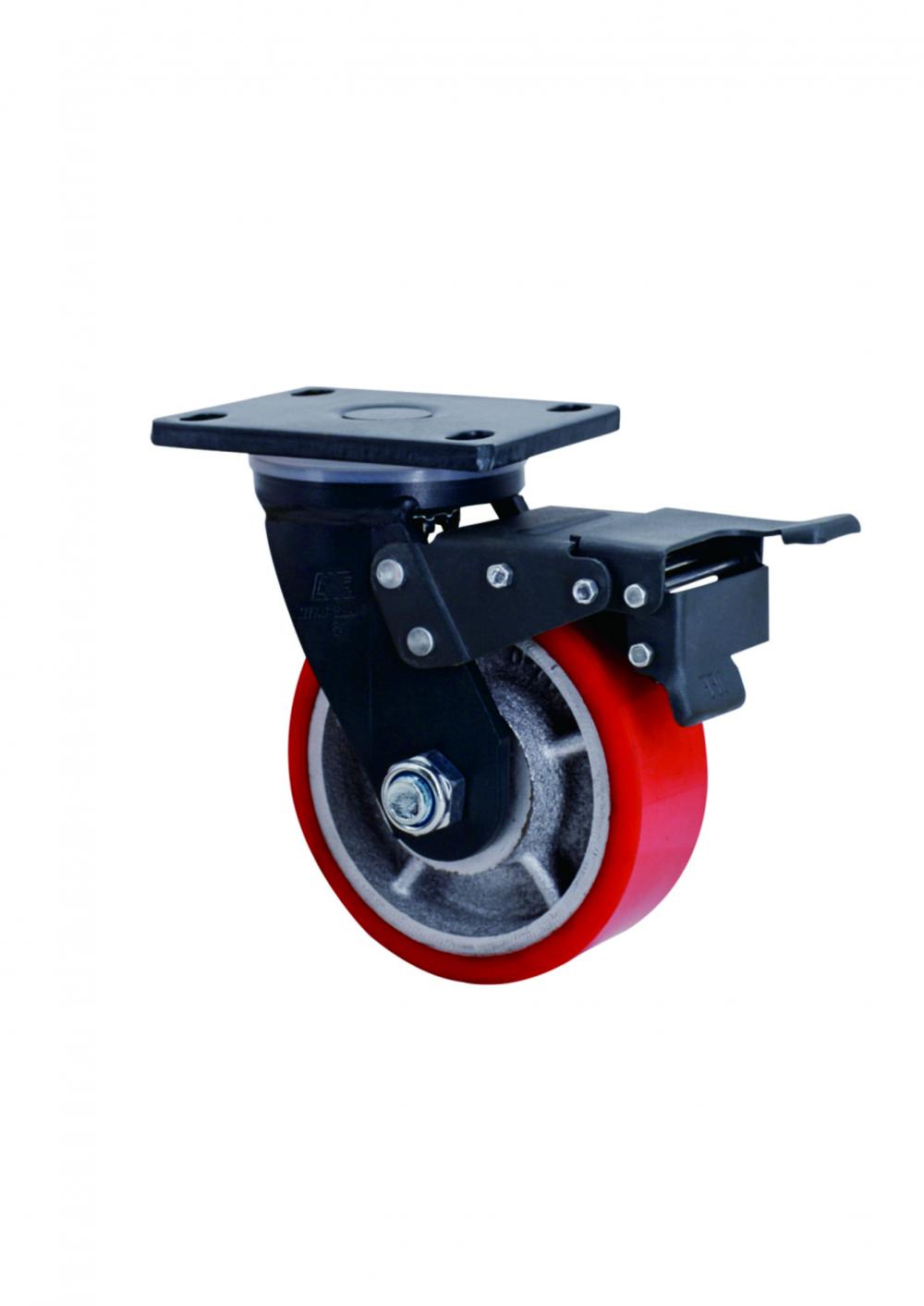 إضافي من الحديد الثقيل من العجلة الحديد Pu Wheel 4inch 1100kg