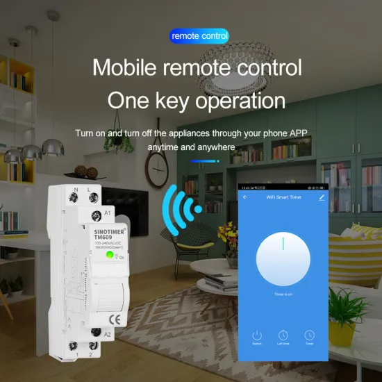 WIFI Home Smart Timer Wireless Remote Control TM609 WiFi Timer 100-240V Rail Timer Switch Works with Tuya APP Smart Mobile